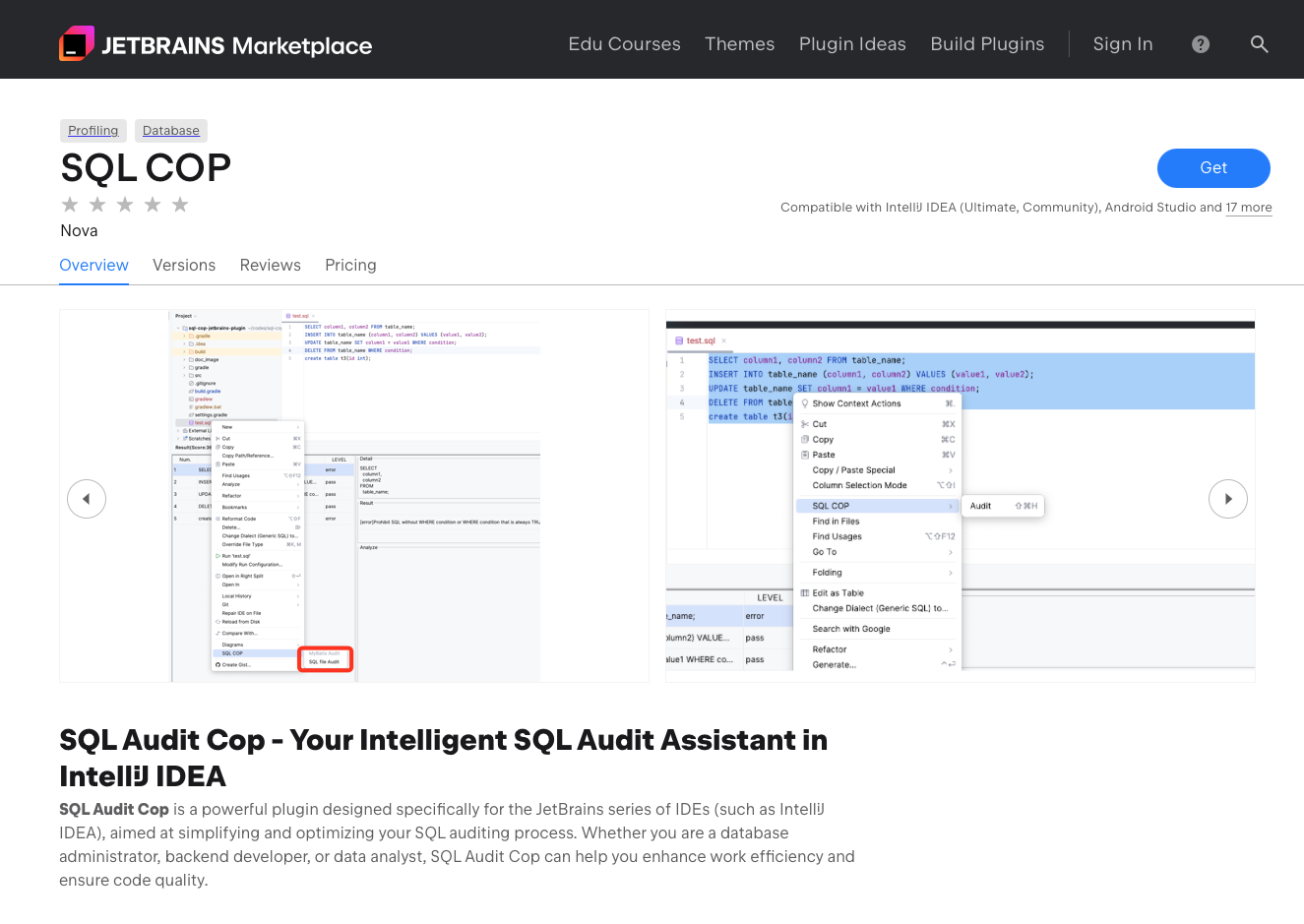 Sql audit cop your intelligent sql audit assistant in intellij idea