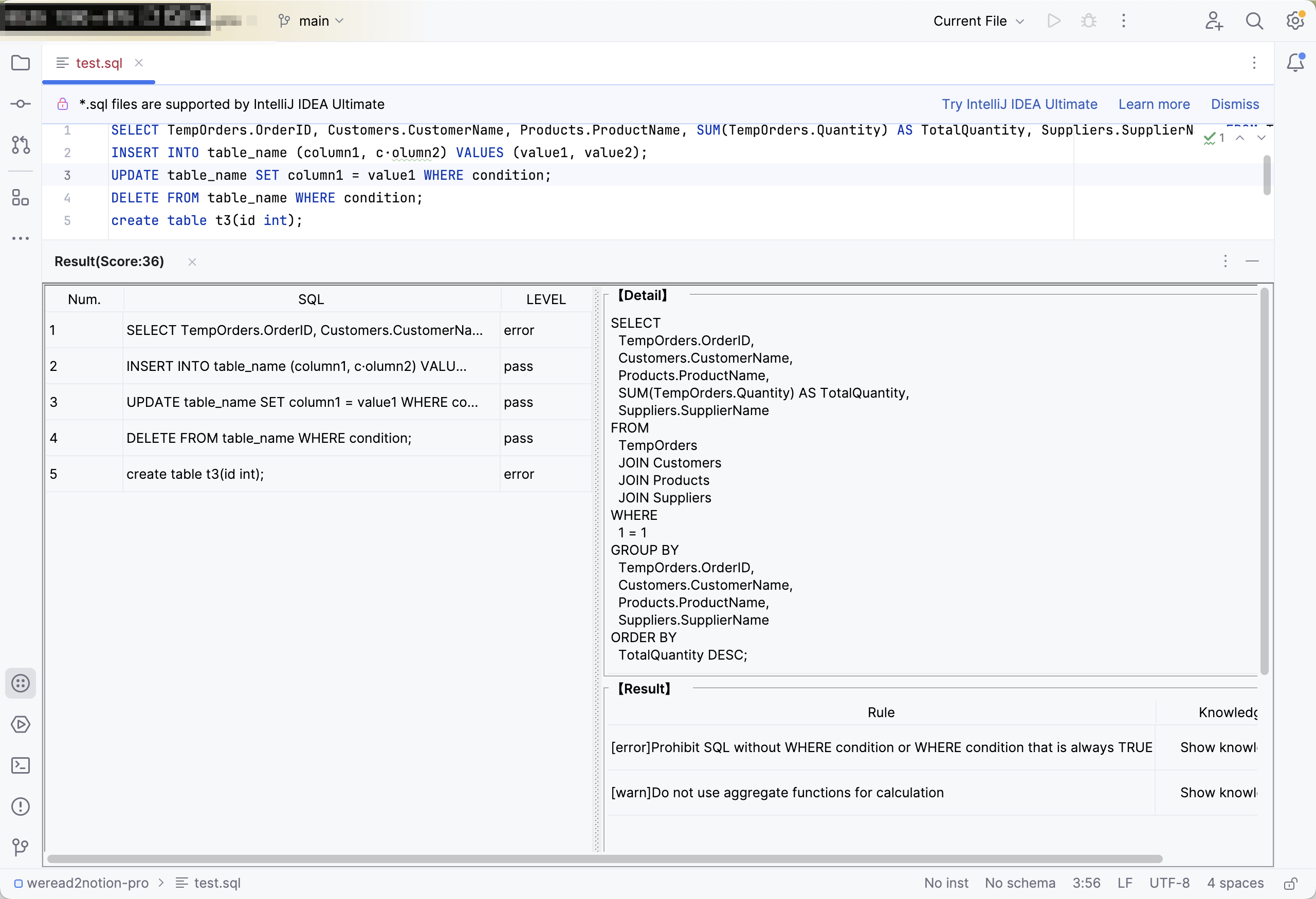 Audit Reports Screenshot